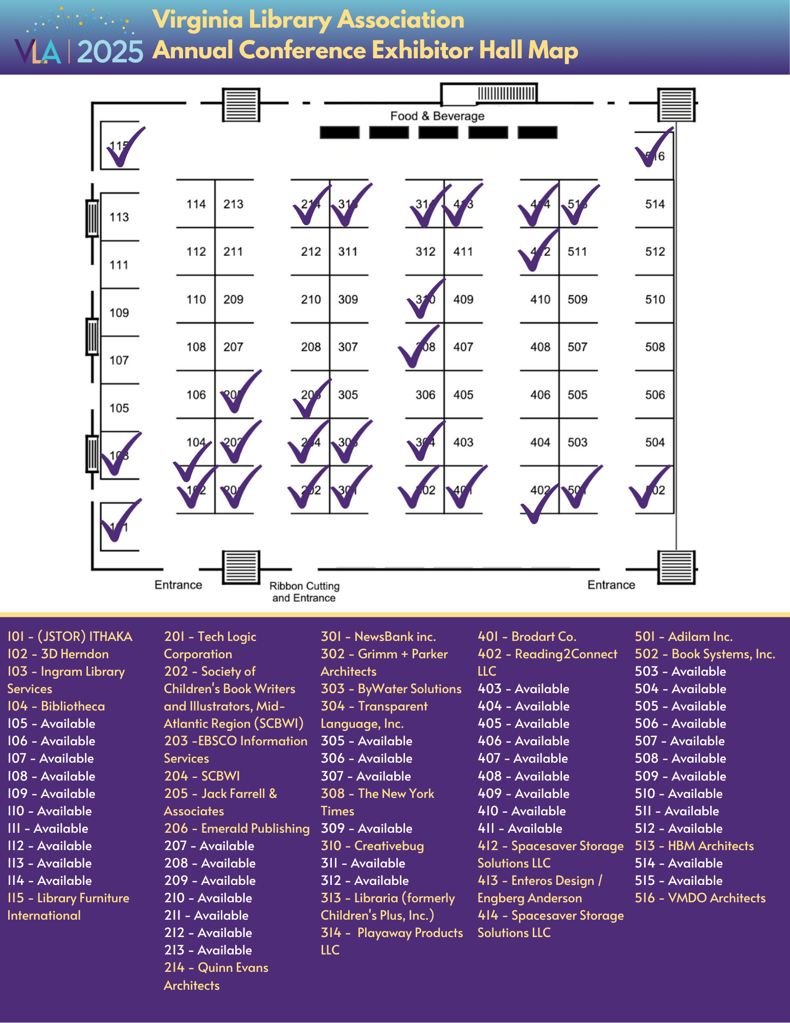 Vendor Hall Map