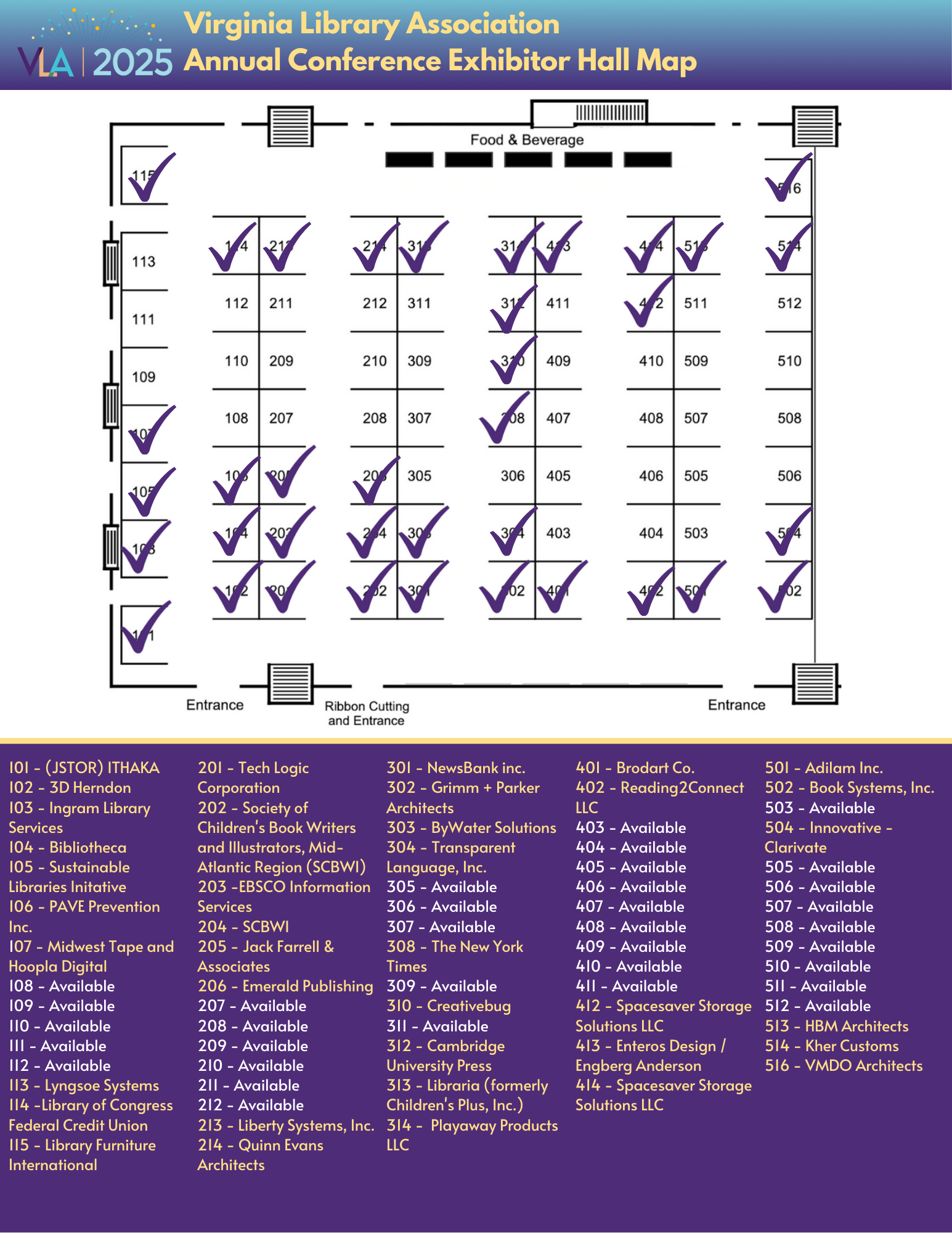 Vendor Hall Map