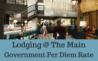 Lodging at the Main Government Per Diem Rate